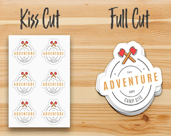 Kiss-Cut vs. Die-Cut Stickers: What Sets Them Apart