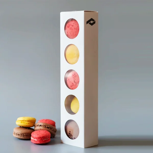 White Macaron Box